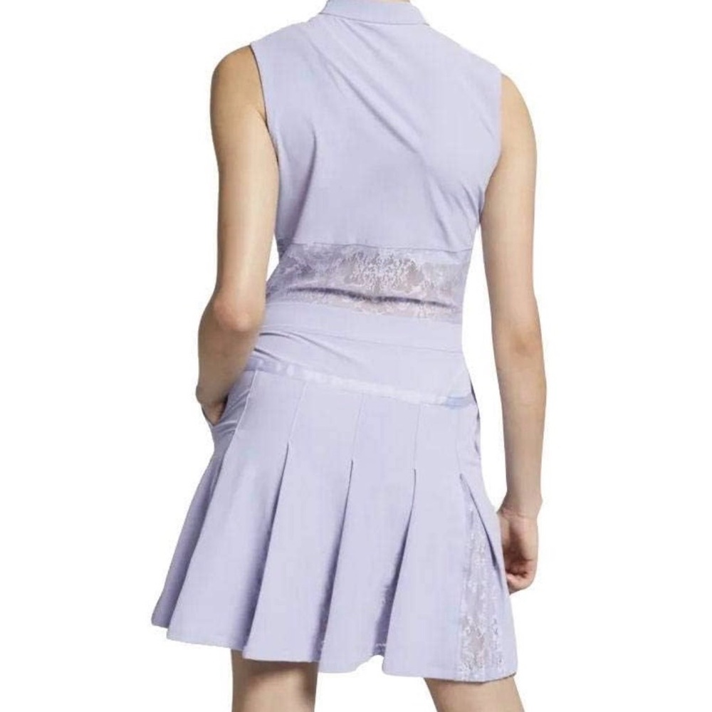{EUC} Women's NIKE Sleeveless Lavender Zip-Front A-Line Dress M fits L - Picture 2 of 14